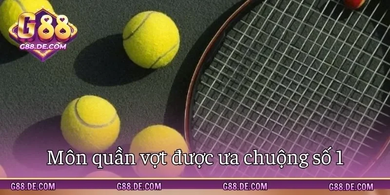 Bộ môn quần vợt rất được yêu thích trên sân chơi